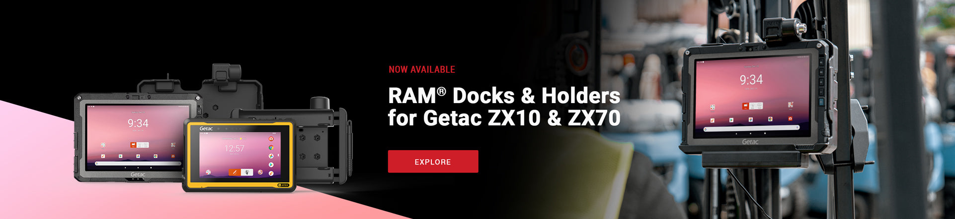 RAM Docks & Holders for Getac